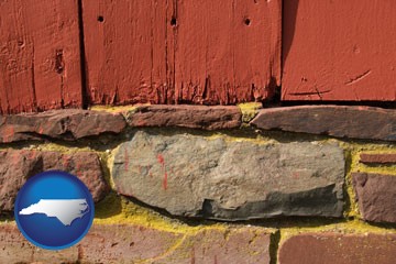 wooden barn siding - with North Carolina icon