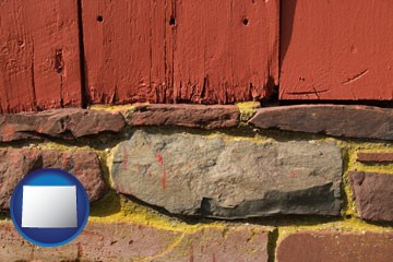 wooden barn siding - with Wyoming icon